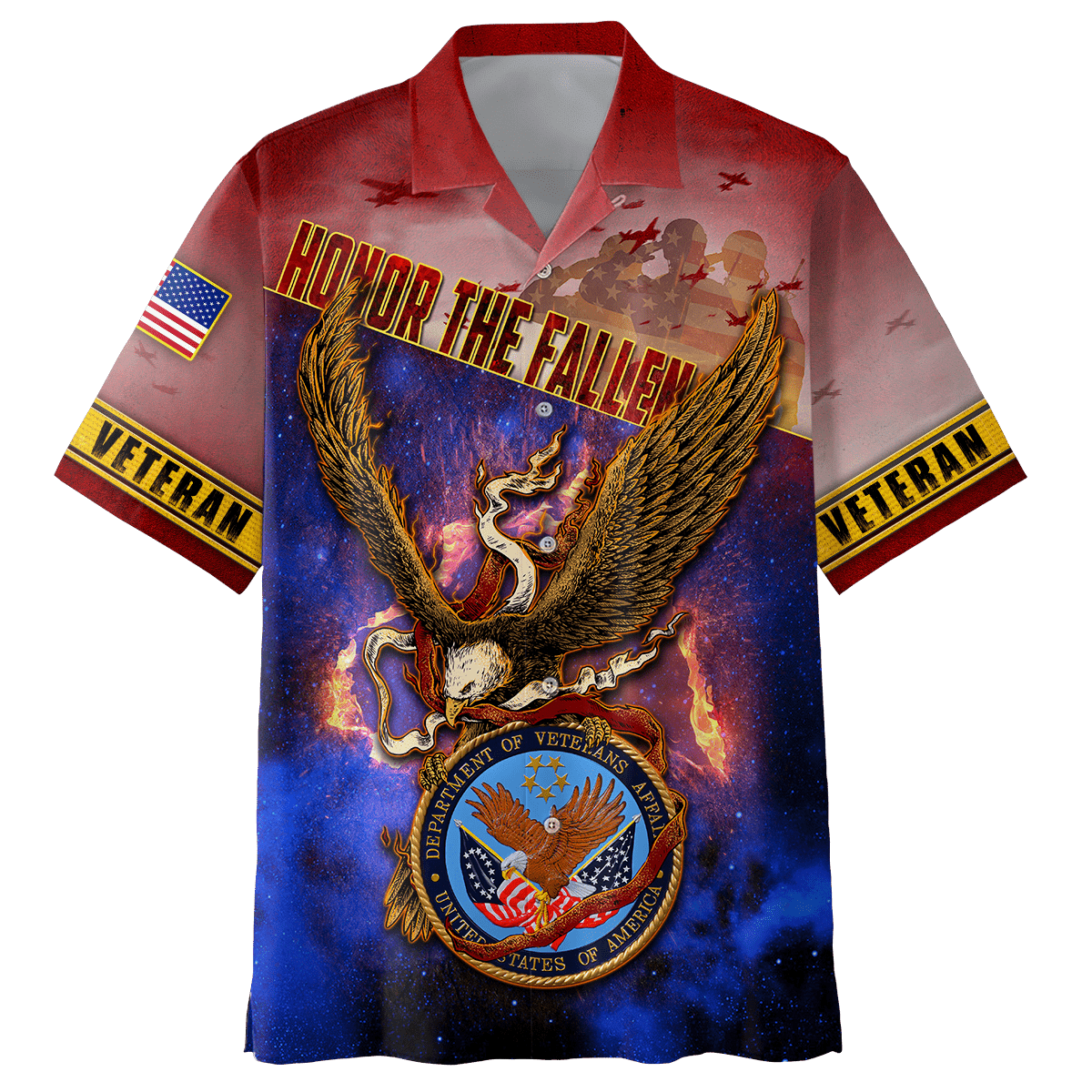 US Veteran - Flying Eagle Honor The Fallen Unisex Shirts TT300901-VET , Gifts for veterans