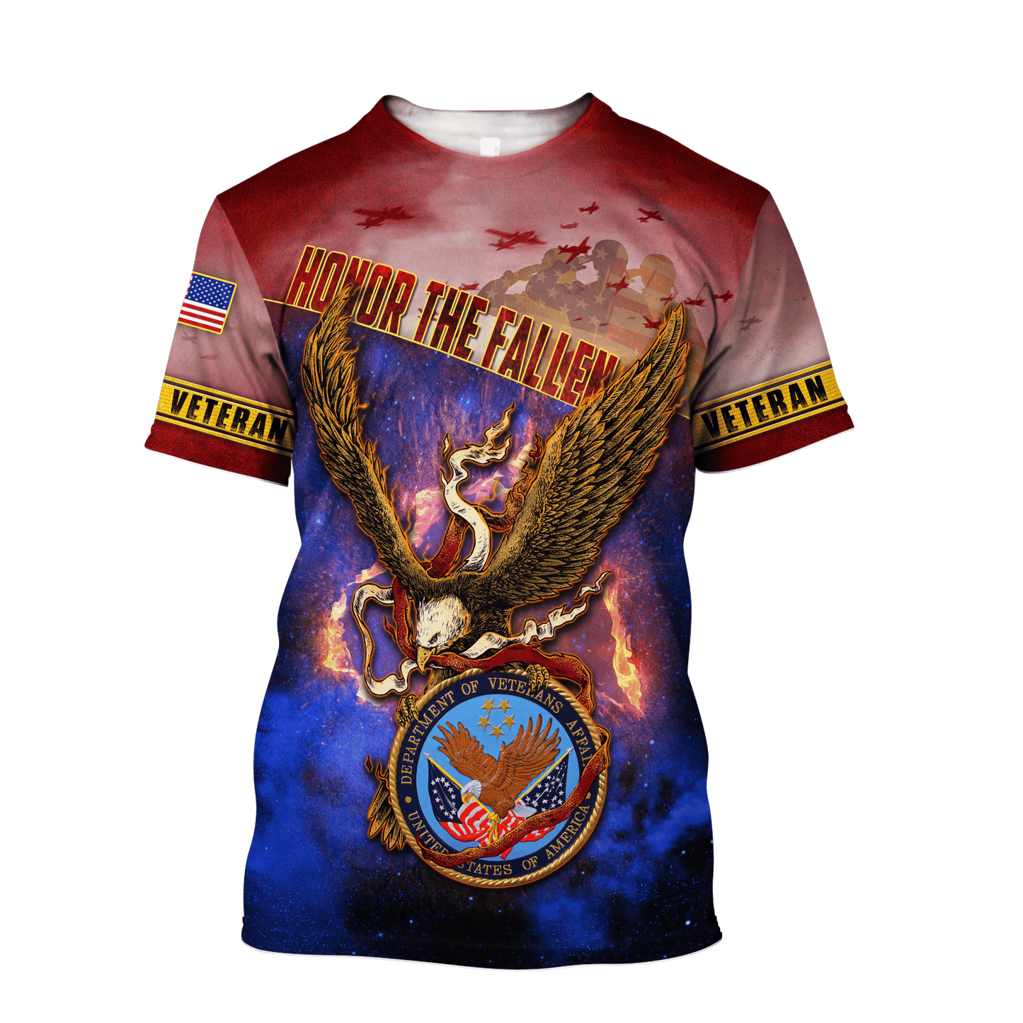 US Veteran - Flying Eagle Honor The Fallen Unisex Shirts TT300901-VET , Gifts for veterans