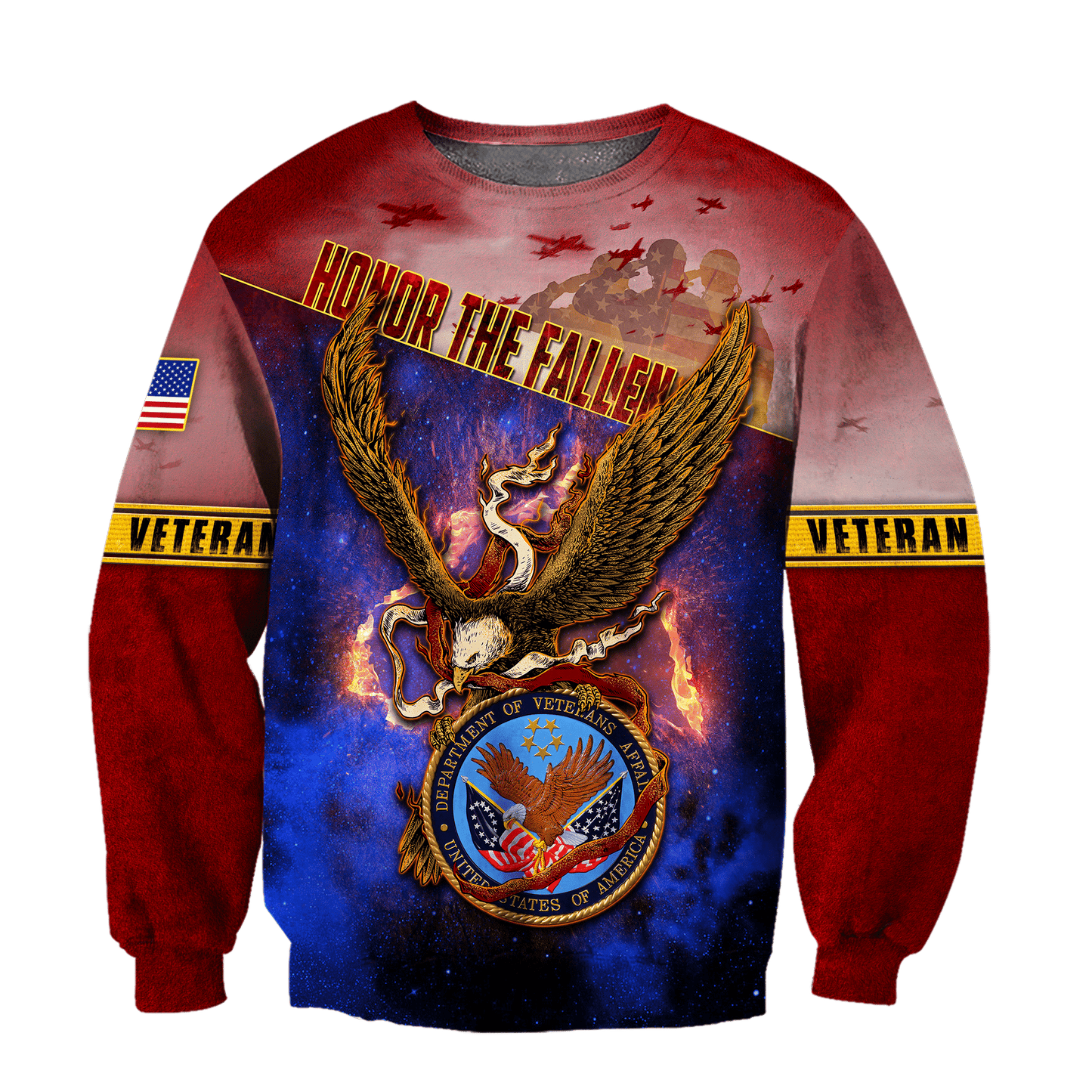 US Veteran - Flying Eagle Honor The Fallen Unisex Shirts TT300901-VET , Gifts for veterans