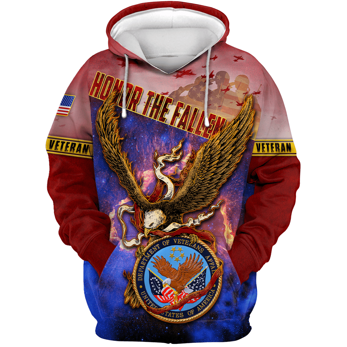 US Veteran - Flying Eagle Honor The Fallen Unisex Shirts TT300901-VET , Gifts for veterans