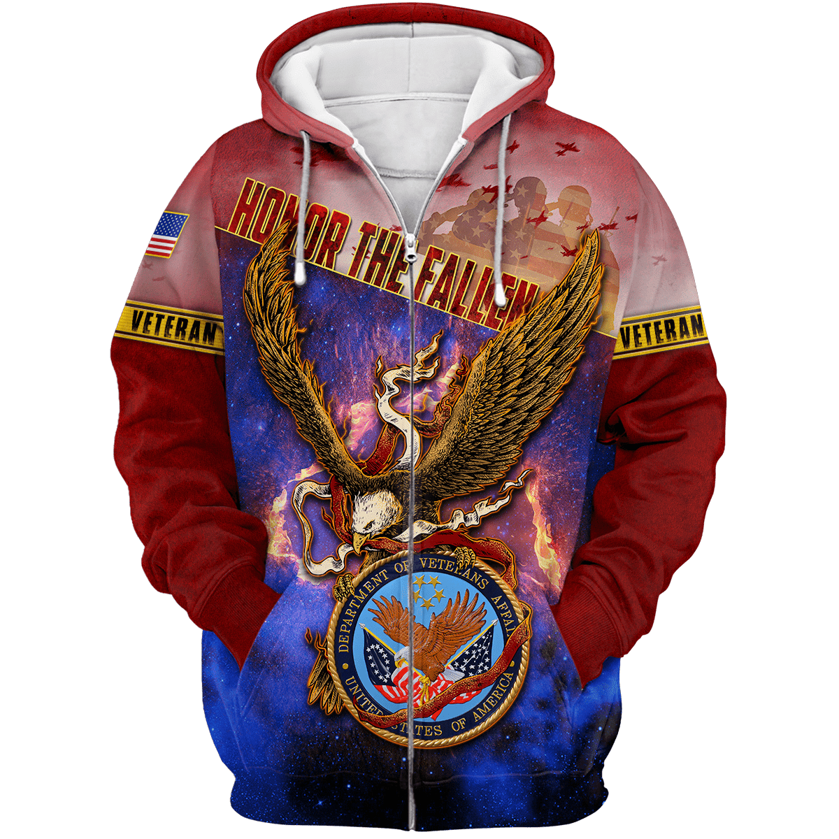 US Veteran - Flying Eagle Honor The Fallen Unisex Shirts TT300901-VET , Gifts for veterans