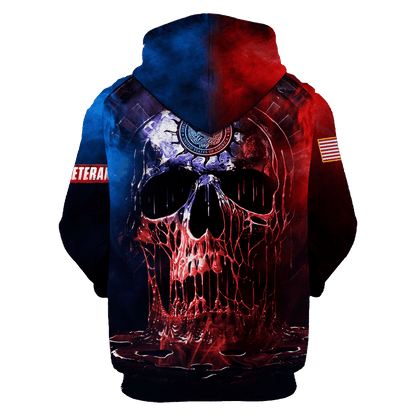 US Veteran - Skull Unisex Shirts MON04102201-VET , Gifts for veterans