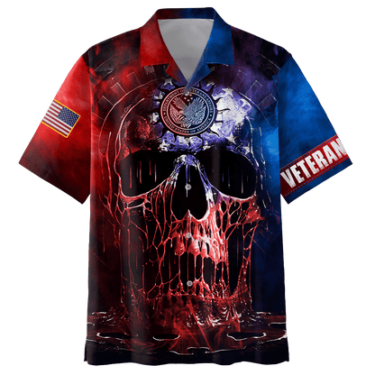US Veteran - Skull Unisex Shirts MON04102201-VET , Gifts for veterans