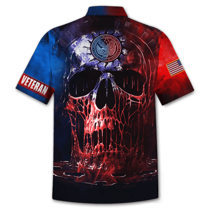 US Veteran - Skull Unisex Shirts MON04102201-VET , Gifts for veterans