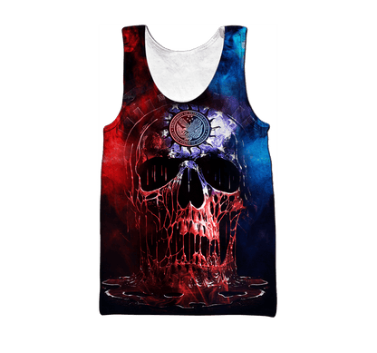 US Veteran - Skull Unisex Shirts MON04102201-VET , Gifts for veterans
