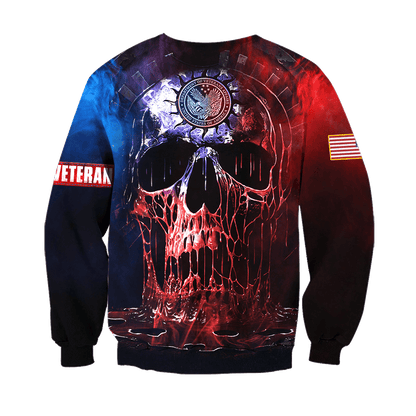 US Veteran - Skull Unisex Shirts MON04102201-VET , Gifts for veterans