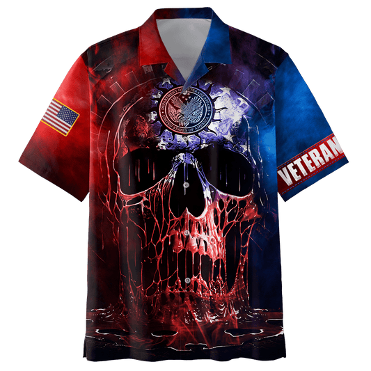 US Veteran - Skull Unisex Shirts MON04102201-VET , Gifts for veterans
