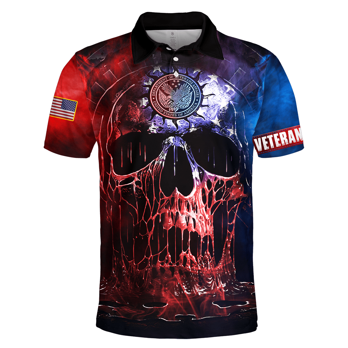 US Veteran - Skull Unisex Shirts MON04102201-VET , Gifts for veterans