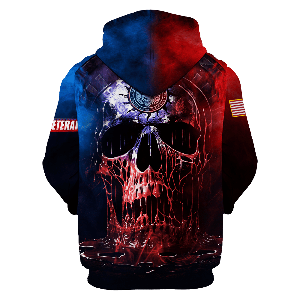 US Veteran - Skull Unisex Shirts MON04102201-VET , Gifts for veterans