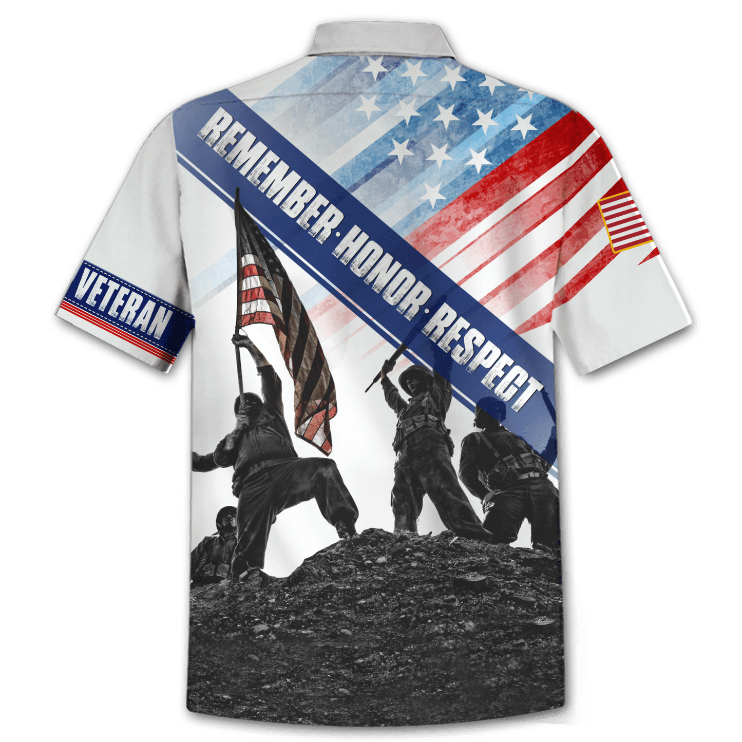 US Veteran - Remember Honor Respect- Unisex Shirts MON05102201-VET , Gifts for veterans