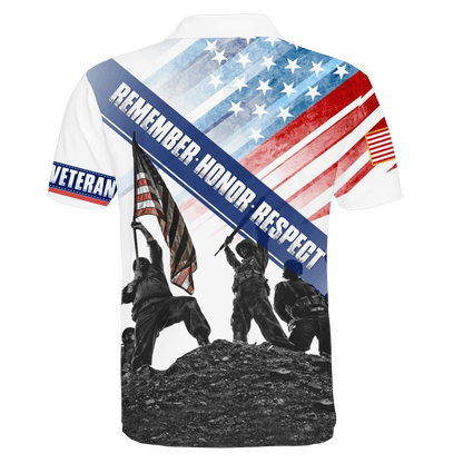 US Veteran - Remember Honor Respect- Unisex Shirts MON05102201-VET , Gifts for veterans