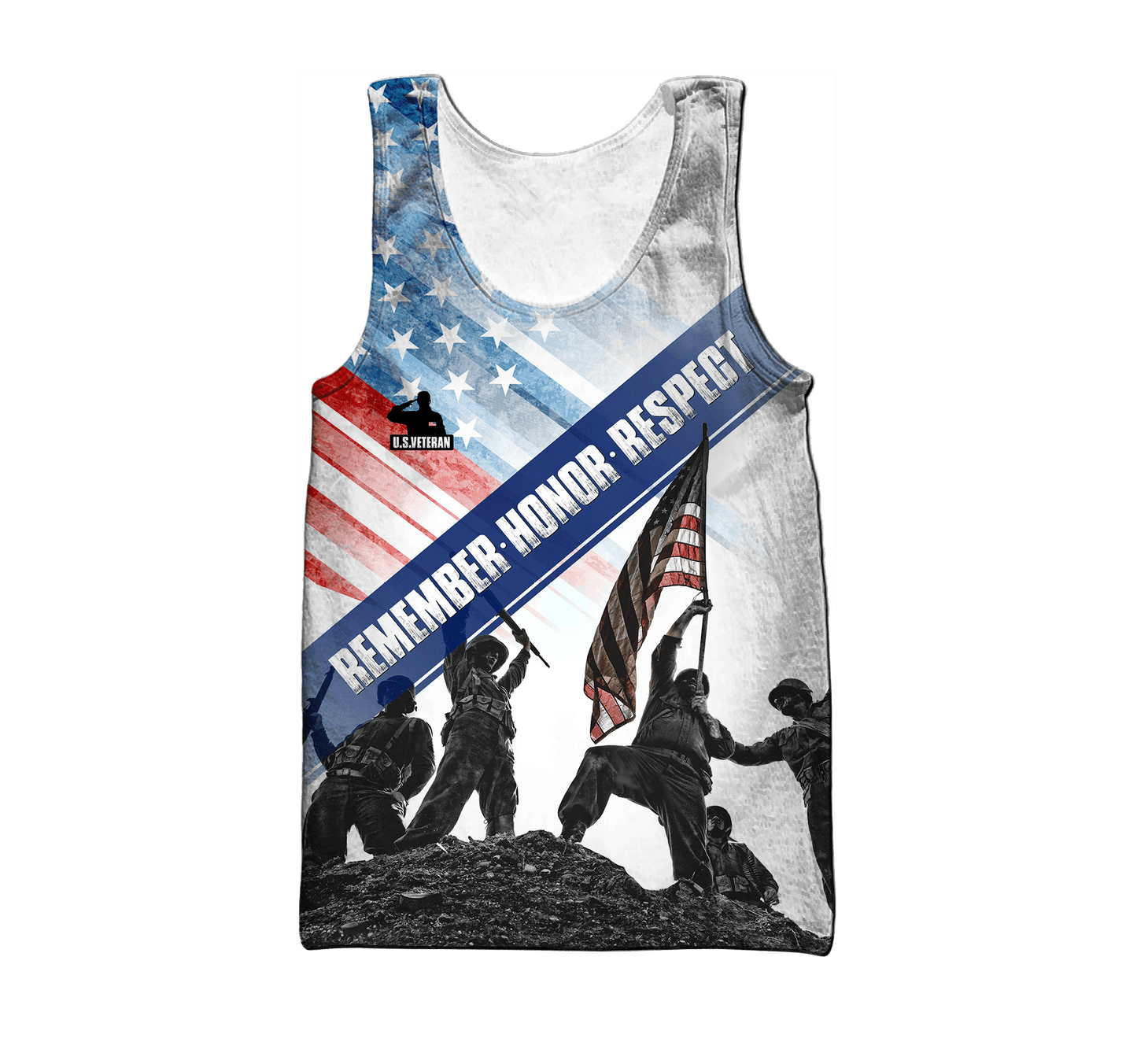 US Veteran - Remember Honor Respect- Unisex Shirts MON05102201-VET , Gifts for veterans