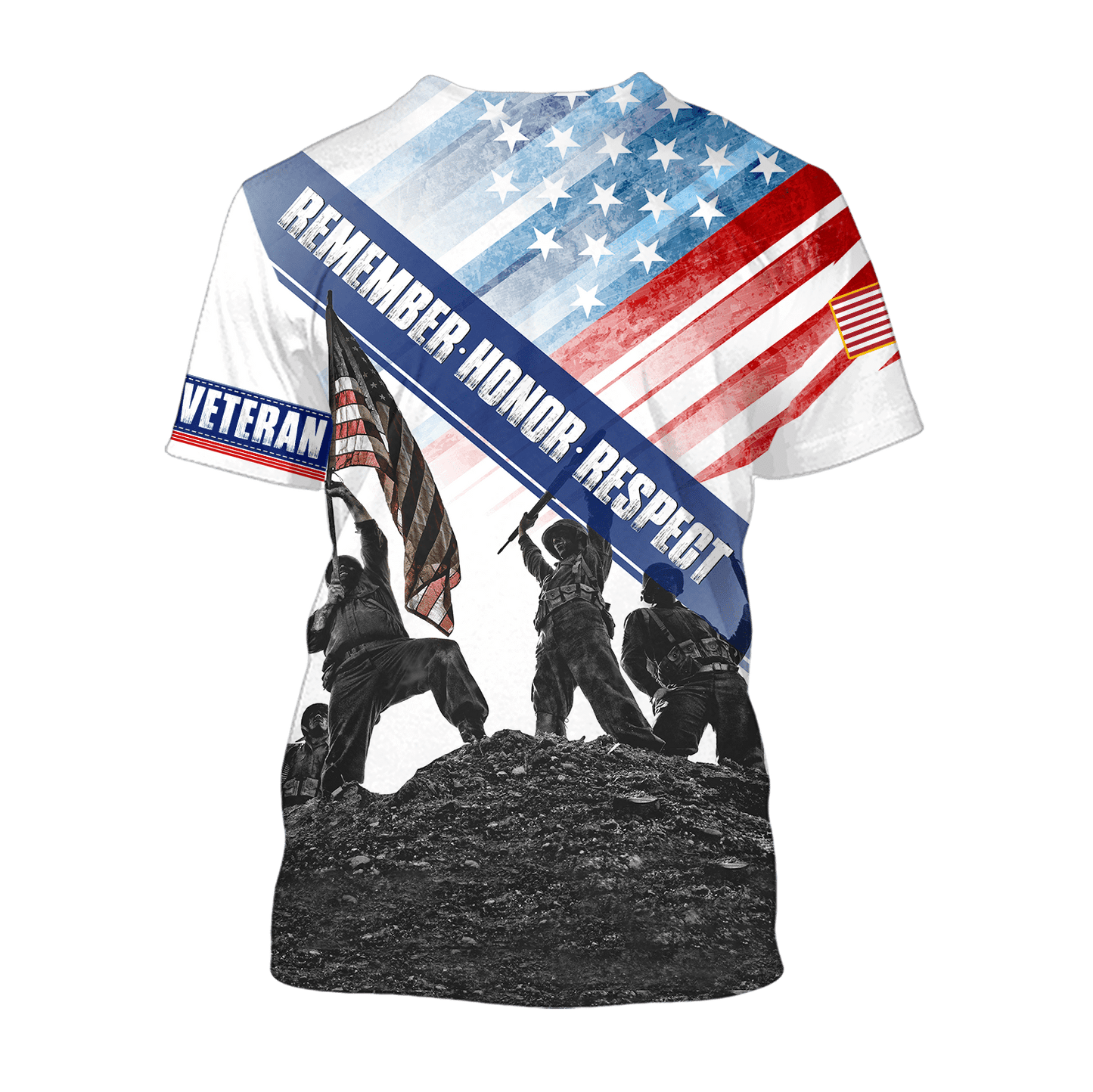 US Veteran - Remember Honor Respect- Unisex Shirts MON05102201-VET , Gifts for veterans