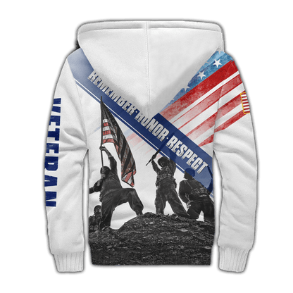 US Veteran - Remember Honor Respect- Unisex Shirts MON05102201-VET , Gifts for veterans