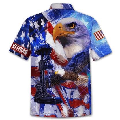 US Veteran - Eagles American Flag Unisex Shirts MON05102202-VET , Gifts for veterans