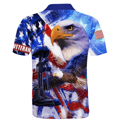 US Veteran - Eagles American Flag Unisex Shirts MON05102202-VET , Gifts for veterans