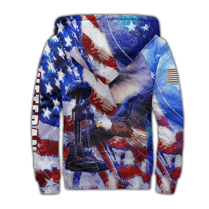 US Veteran - Eagles American Flag Unisex Shirts MON05102202-VET , Gifts for veterans