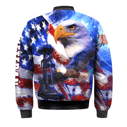 US Veteran - Eagles American Flag Unisex Shirts MON05102202-VET , Gifts for veterans