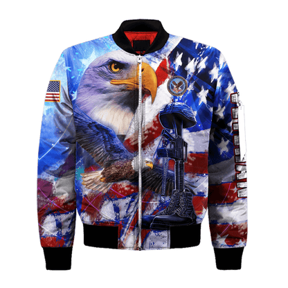 US Veteran - Eagles American Flag Unisex Shirts MON05102202-VET , Gifts for veterans