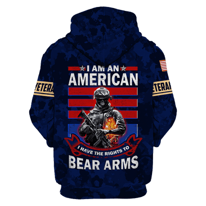 US Veteran - I Have The Rights To Bear Arms Unisex Shirts MH03102202 - VET , Gifts for veterans