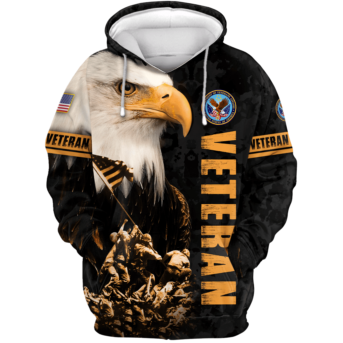 US Veteran - American Big Eagle Unisex Shirts MH04102202 - VET , Gifts for veterans