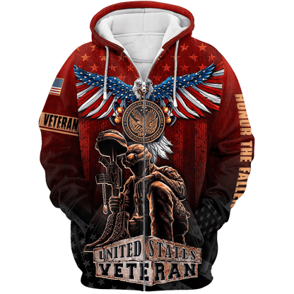 US Veteran - American Red Eagle Unisex Shirts MH04102201 - VET , Gifts for veterans