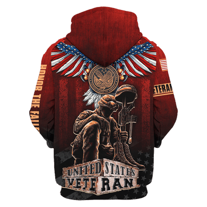 US Veteran - American Red Eagle Unisex Shirts MH04102201 - VET , Gifts for veterans