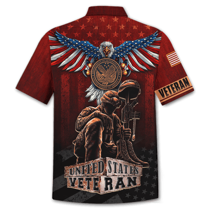 US Veteran - American Red Eagle Unisex Shirts MH04102201 - VET , Gifts for veterans