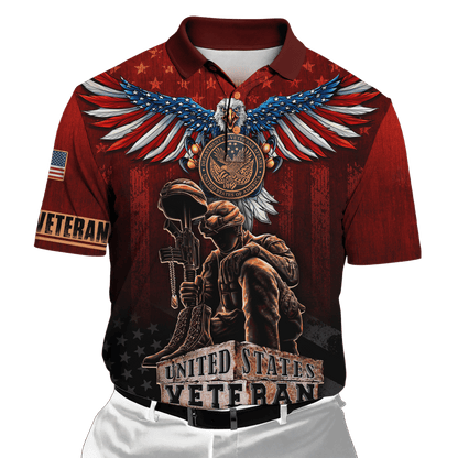 US Veteran - American Red Eagle Unisex Shirts MH04102201 - VET , Gifts for veterans