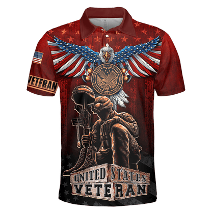 US Veteran - American Red Eagle Unisex Shirts MH04102201 - VET , Gifts for veterans