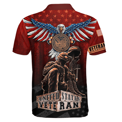 US Veteran - American Red Eagle Unisex Shirts MH04102201 - VET , Gifts for veterans