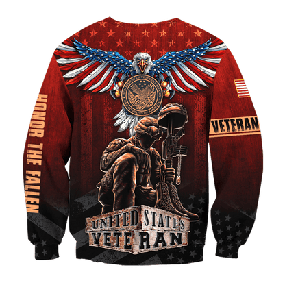 US Veteran - American Red Eagle Unisex Shirts MH04102201 - VET , Gifts for veterans