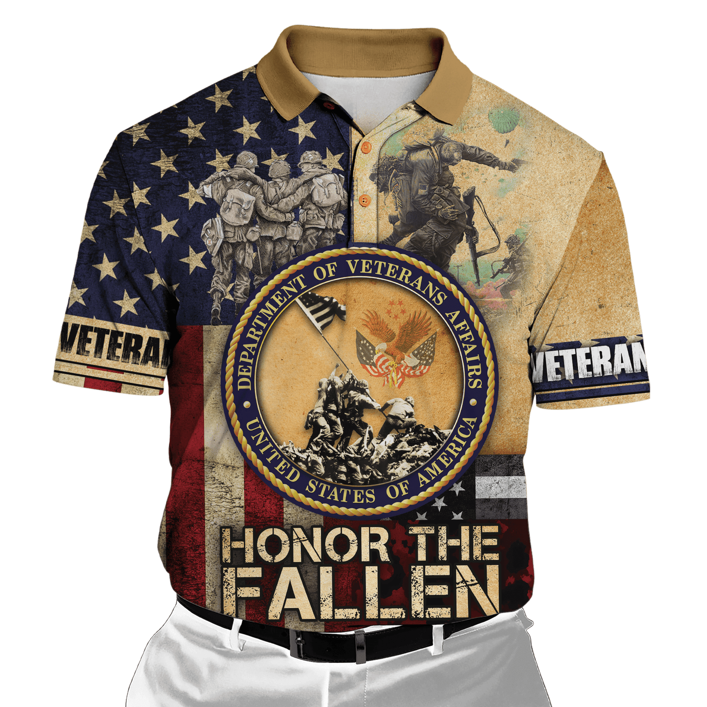 US Veteran - American Flag Honor The Fallen Unisex Shirts MH05102201 - VET , Gifts for veterans