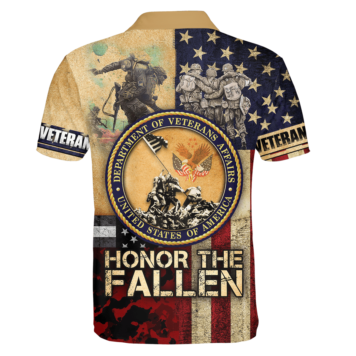 US Veteran - American Flag Honor The Fallen Unisex Shirts MH05102201 - VET , Gifts for veterans