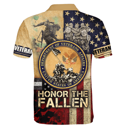 US Veteran - American Flag Honor The Fallen Unisex Shirts MH05102201 - VET , Gifts for veterans