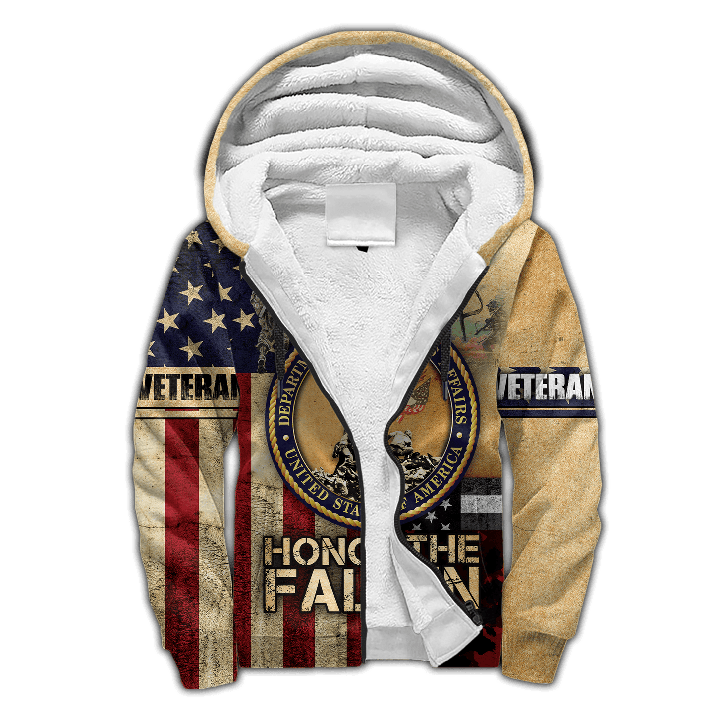 US Veteran - American Flag Honor The Fallen Unisex Shirts MH05102201 - VET , Gifts for veterans