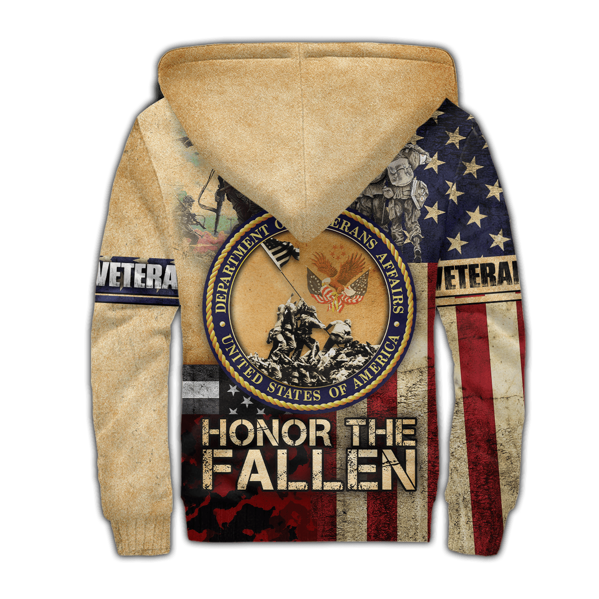 US Veteran - American Flag Honor The Fallen Unisex Shirts MH05102201 - VET , Gifts for veterans