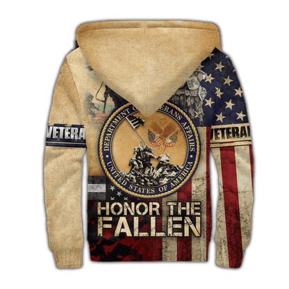 US Veteran - American Flag Honor The Fallen Unisex Shirts MH05102201 - VET , Gifts for veterans