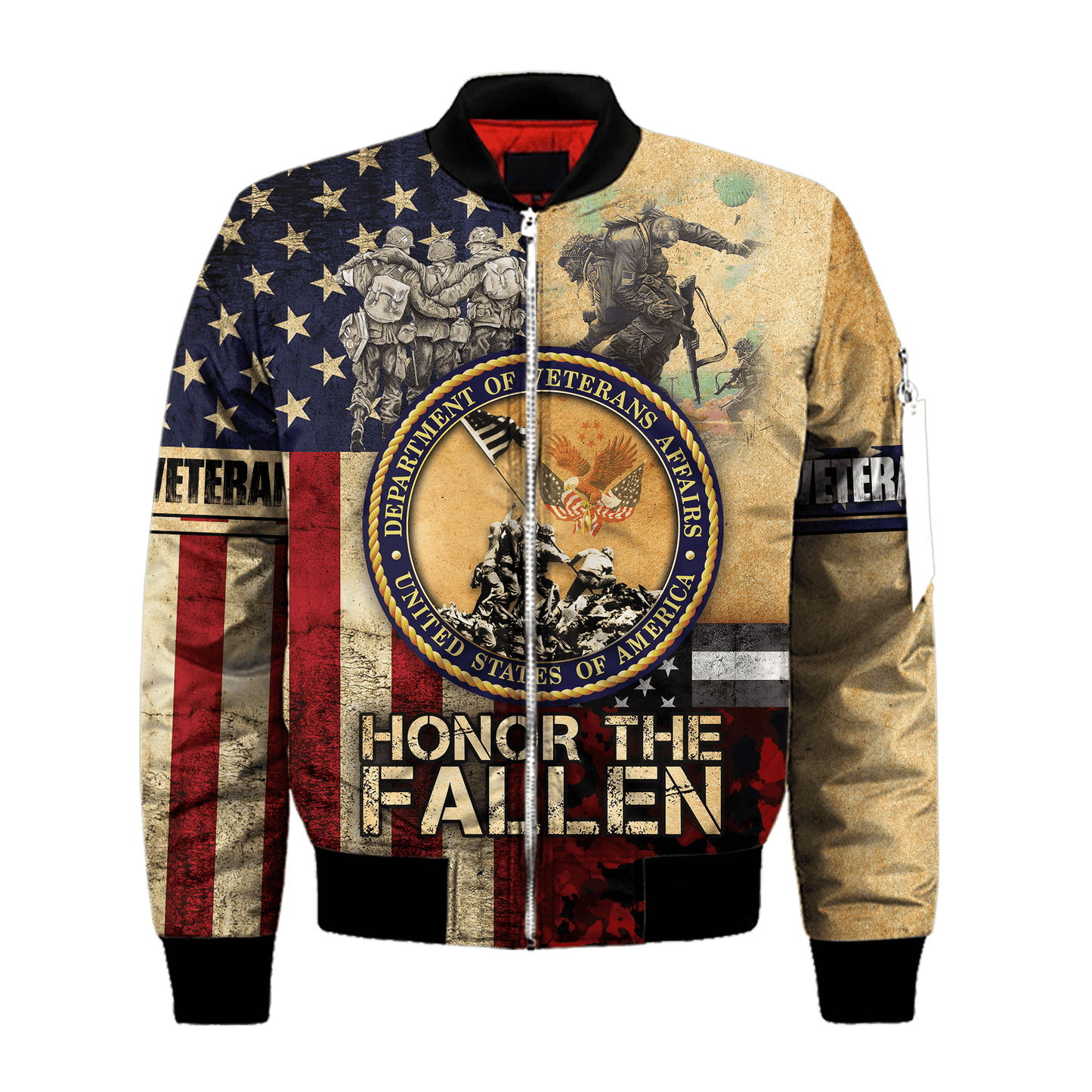 US Veteran - American Flag Honor The Fallen Unisex Shirts MH05102201 - VET , Gifts for veterans