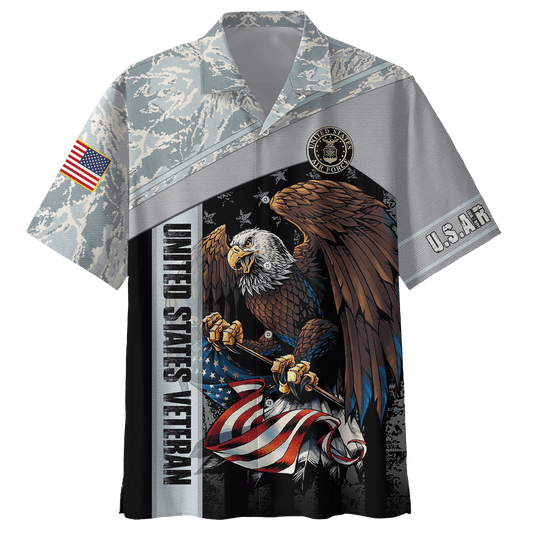 US Air Force - American Bald Eagle Flag All Unisex Shirts MON04112205-AF , Gifts for veterans, easychoo.com