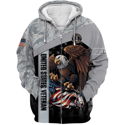 US Air Force - American Bald Eagle Flag All Unisex Shirts MON04112205-AF , Gifts for veterans, easychoo.com