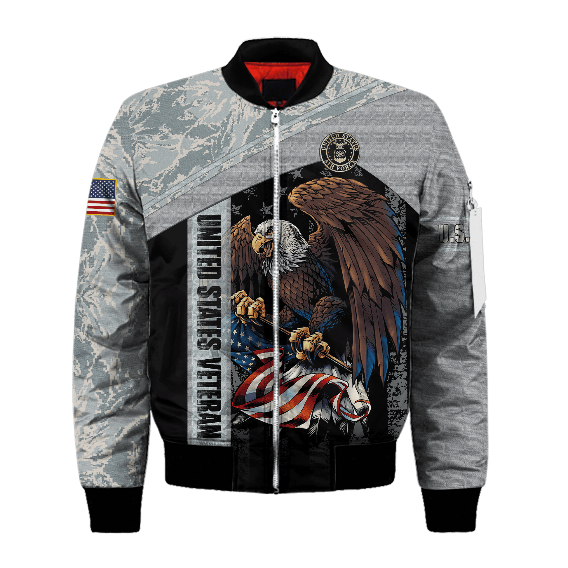 US Air Force - American Bald Eagle Flag All Unisex Shirts MON04112205-AF , Gifts for veterans, easychoo.com