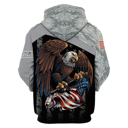 US Air Force - American Bald Eagle Flag All Unisex Shirts MON04112205-AF , Gifts for veterans, easychoo.com