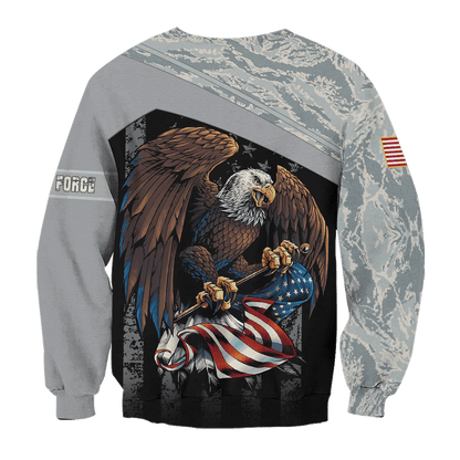 US Air Force - American Bald Eagle Flag All Unisex Shirts MON04112205-AF , Gifts for veterans, easychoo.com