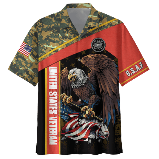 US Coast Guard - American Bald Eagle Flag Unisex Shirts MON04112206-CG , Gifts for veterans