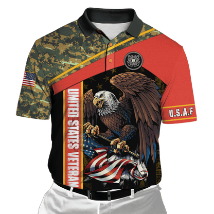 US Coast Guard - American Bald Eagle Flag Unisex Shirts MON04112206-CG , Gifts for veterans