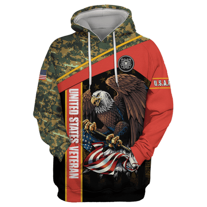 US Coast Guard - American Bald Eagle Flag Unisex Shirts MON04112206-CG , Gifts for veterans