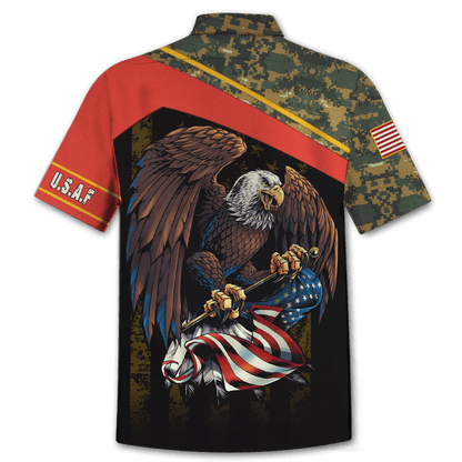 US Coast Guard - American Bald Eagle Flag Unisex Shirts MON04112206-CG , Gifts for veterans