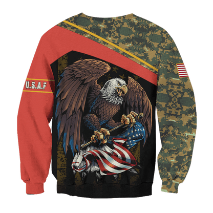 US Coast Guard - American Bald Eagle Flag Unisex Shirts MON04112206-CG , Gifts for veterans