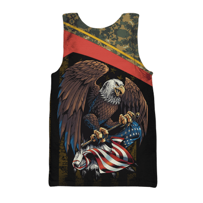 US Coast Guard - American Bald Eagle Flag Unisex Shirts MON04112206-CG , Gifts for veterans